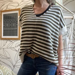 Loft short sleeved slouch sweater